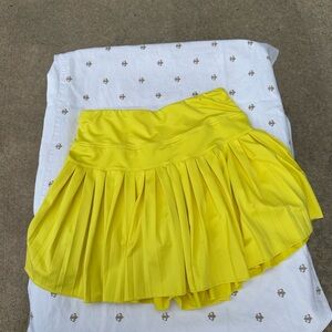 Yellow GB Junior Pleated Skort